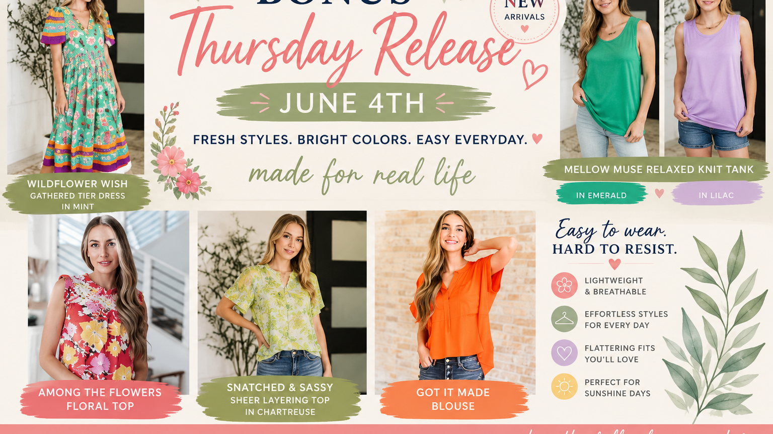 🌸 BONUS THURSDAY RELEASE — JUNE 4, 2026