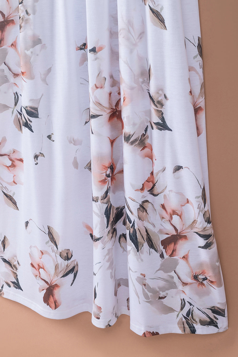 White Boho Stripes & Floral Tank Dress Maxi Dresses 965f377f4c19ba21