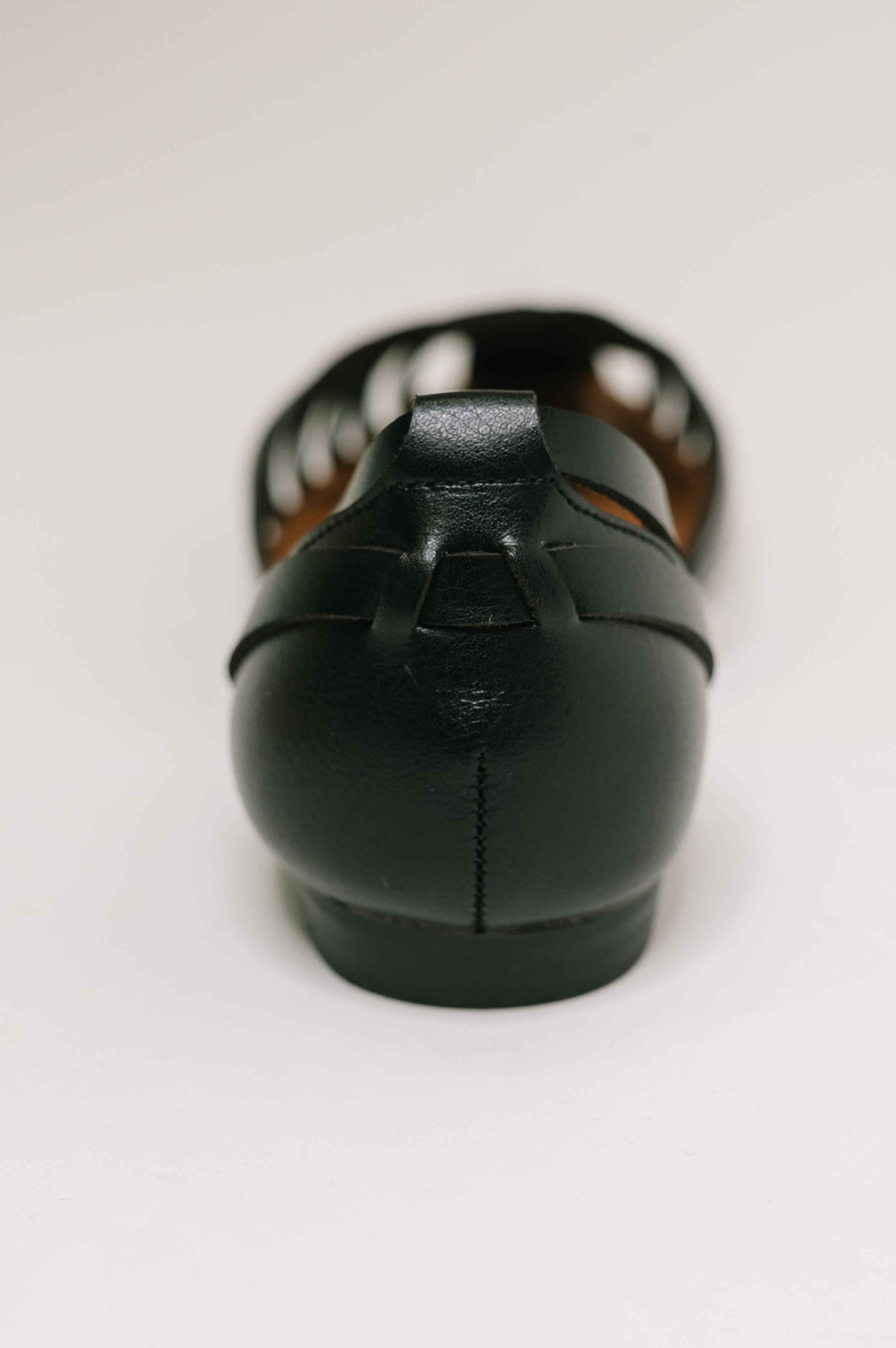 Gulla Woven Slip On Flats in Black