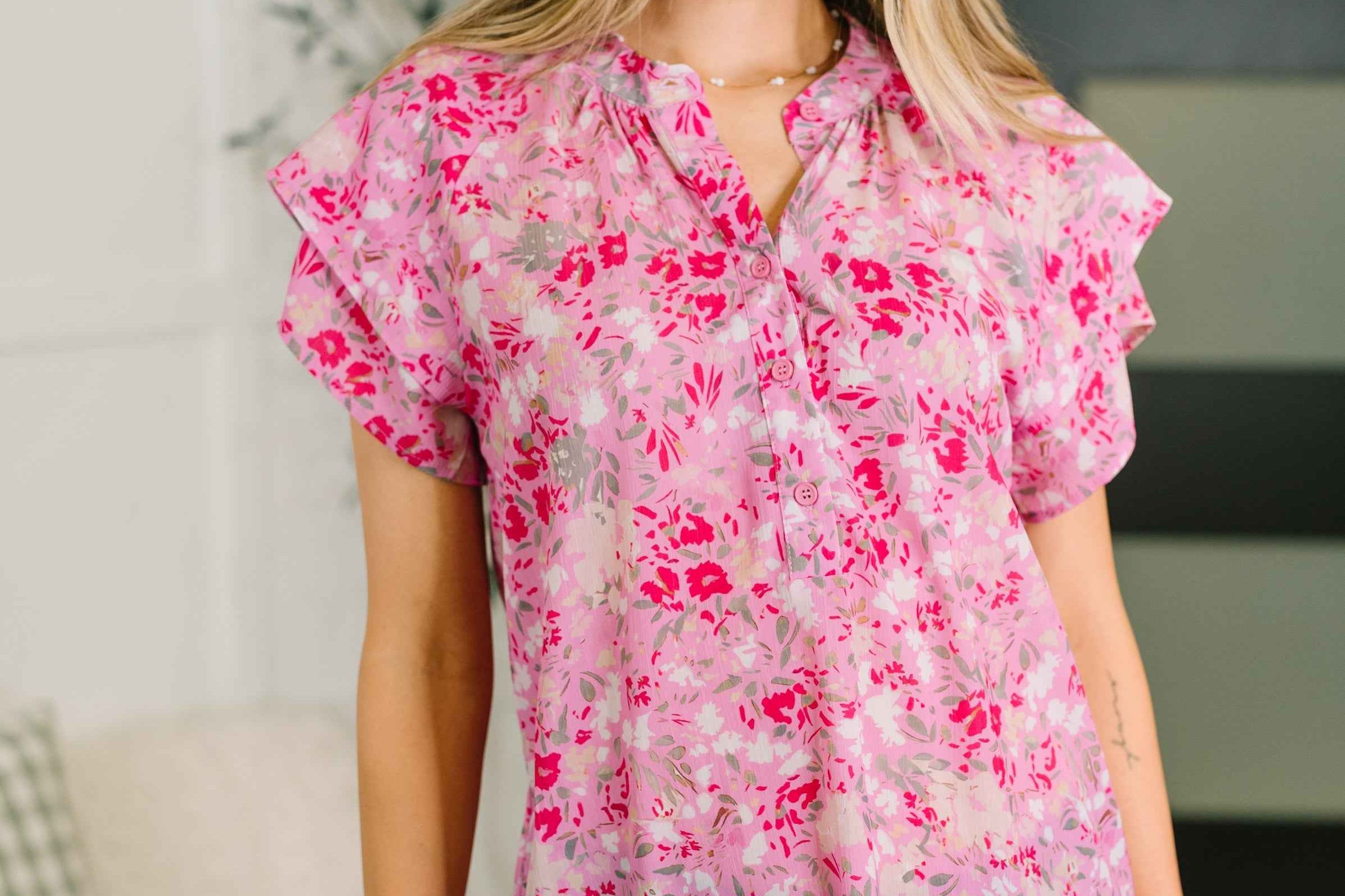 Need My Love Floral Blouse