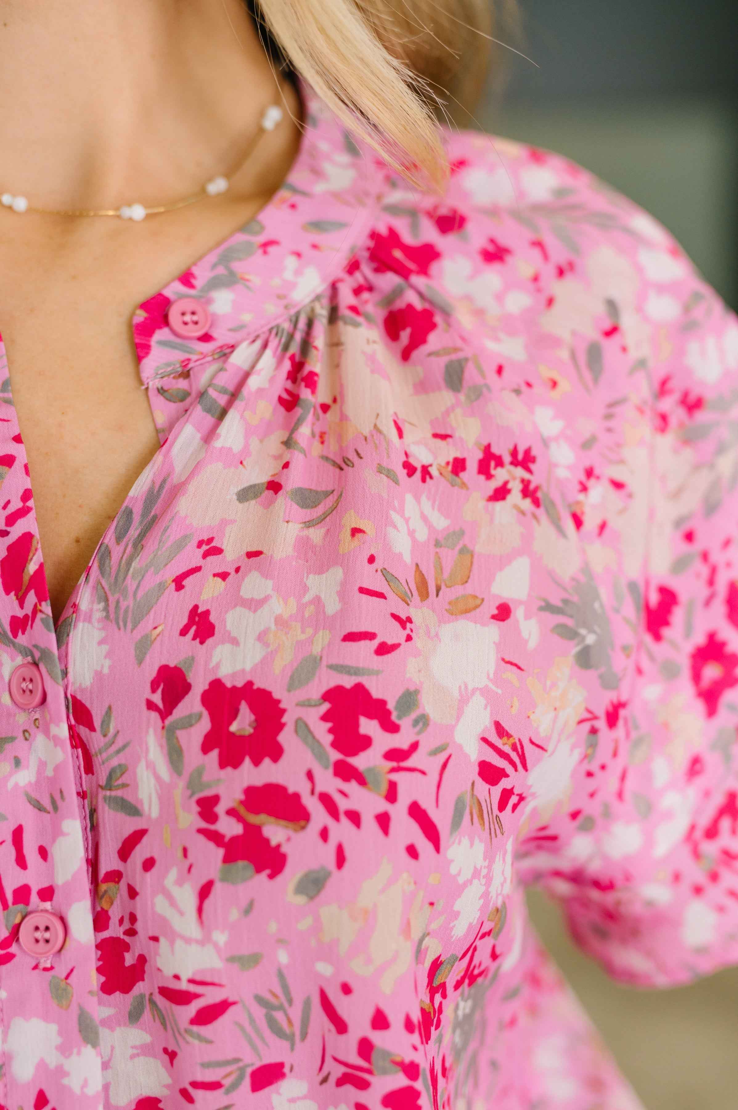 Need My Love Floral Blouse