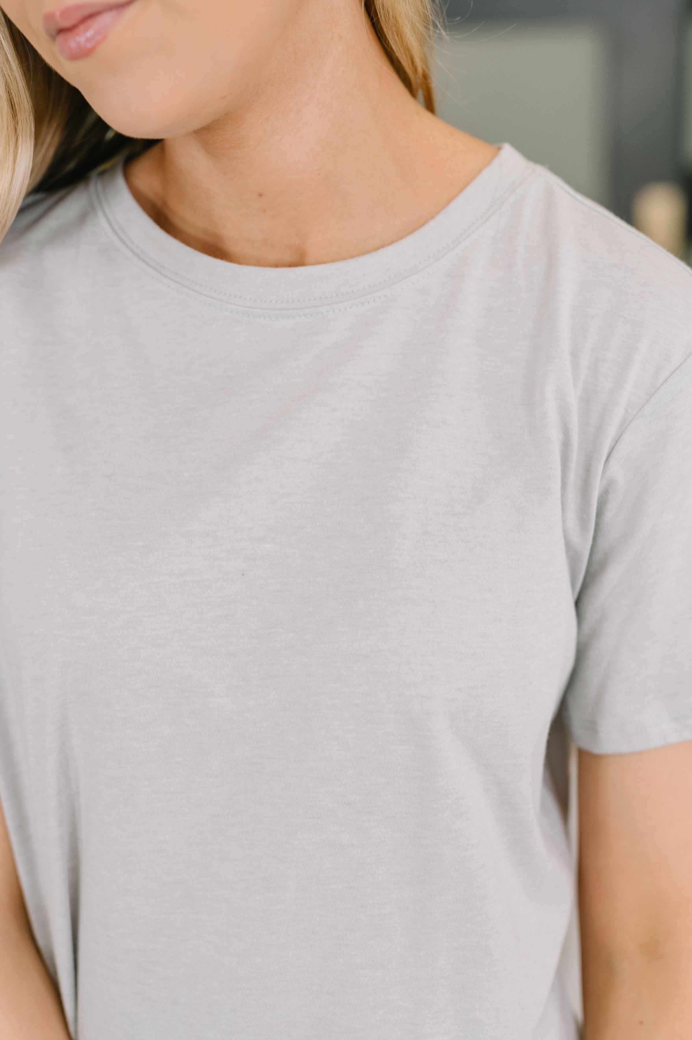 Rest Assured Basic Relaxed Tee in Heather Grey