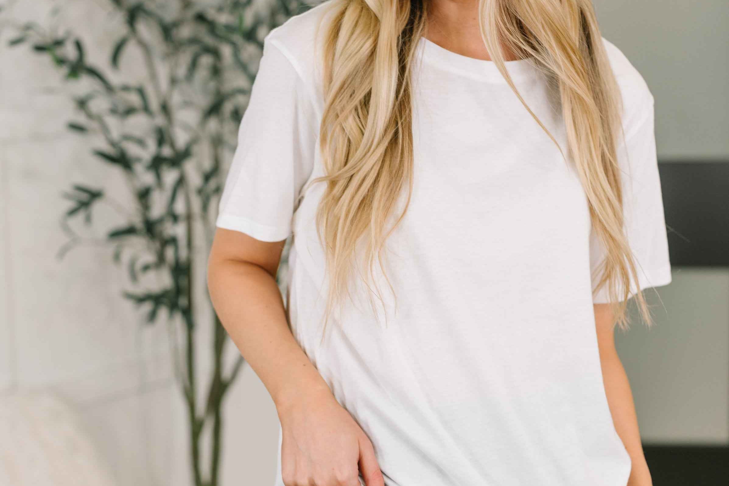 Rest Assured Basic Relaxed Tee in White
