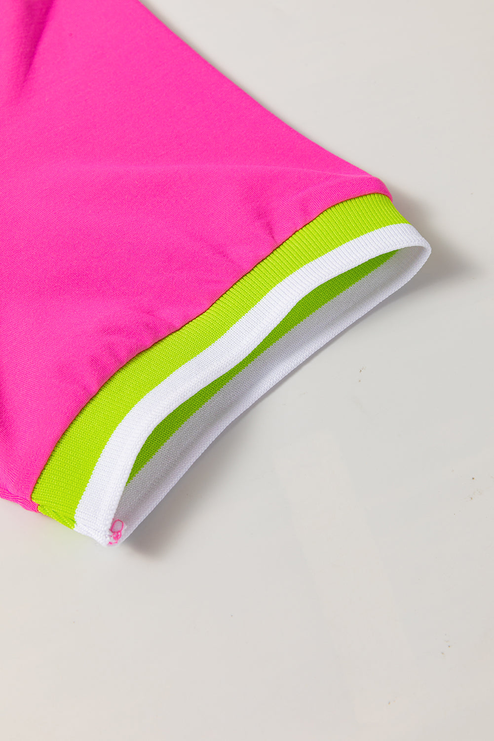 Rose Red Pop of Color Neckline T-shirt Dress Short Dresses b7809ad7b5661596