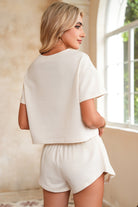 Black Cropped Tee & Skort Set Two Piece Shorts Sets 1a2aee134549f709