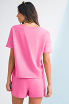 Bonbon Patchwork Shorts Set Two Piece Shorts Sets 31de70f8e2d4d9f2