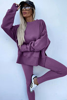 Ribbed Lounge Set – Cozy Sweatshirt & Leggings Lounge Sets 3d5bbd54ef1da2a6