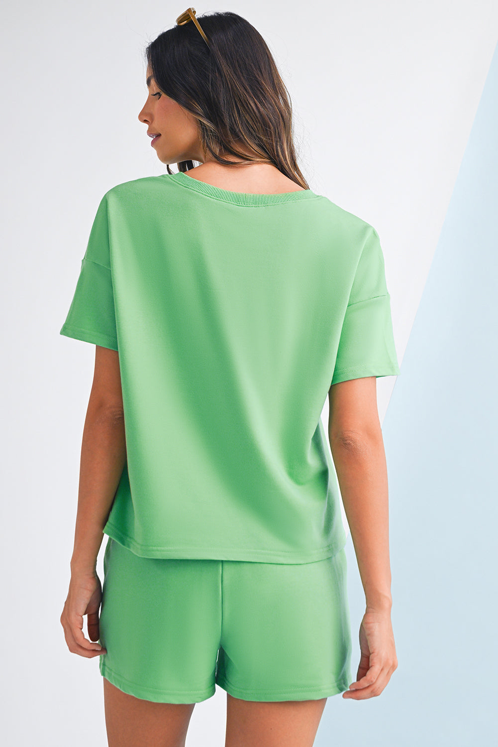 Bonbon Patchwork Shorts Set Two Piece Shorts Sets 5a47110a22fc5ef3