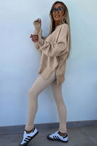 Ribbed Lounge Set – Cozy Sweatshirt & Leggings Lounge Sets 5f41ded79fefe6a7