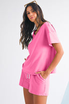 Bonbon Patchwork Shorts Set Two Piece Shorts Sets 905ed48c2ff93e70