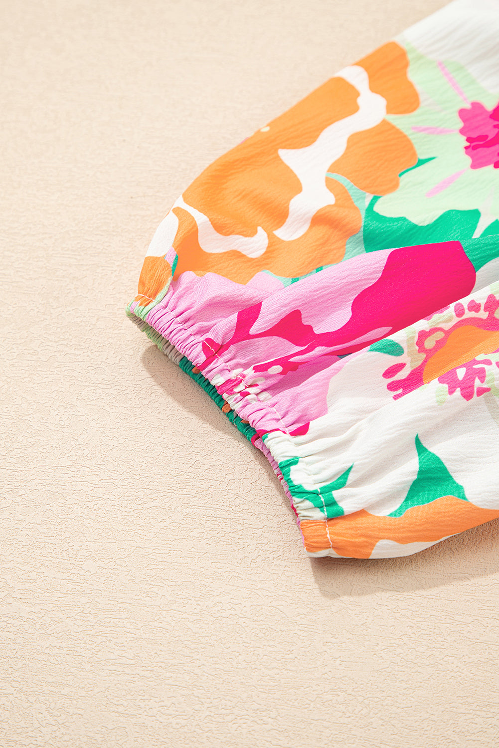 Green Floral Puff Sleeve Buttoned Babydoll Dress Short Dresses 9fdeec98c044b371