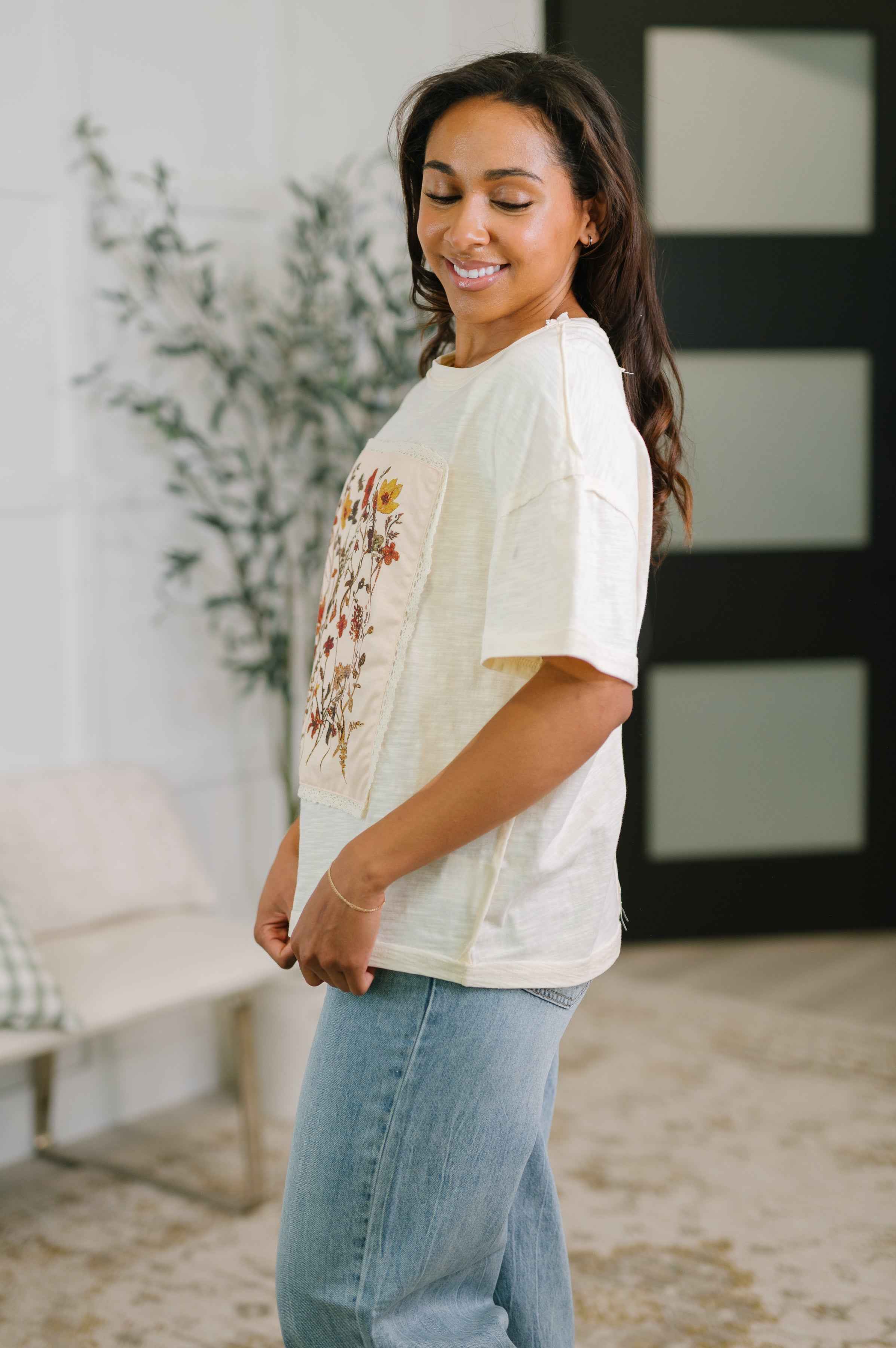 Knee Deep in Flowers We Applique Top