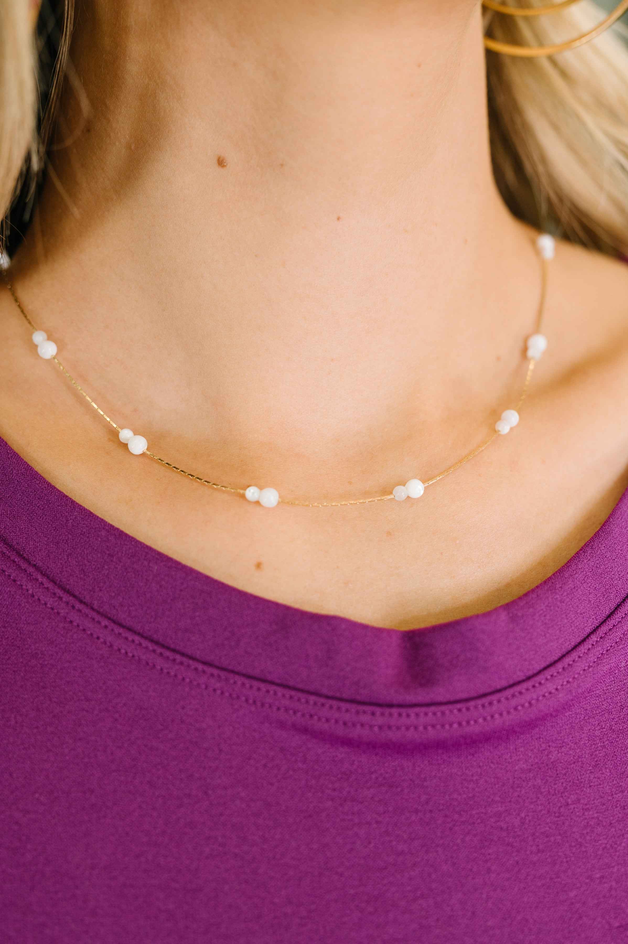Making An Effort Delicate Beaded Necklace