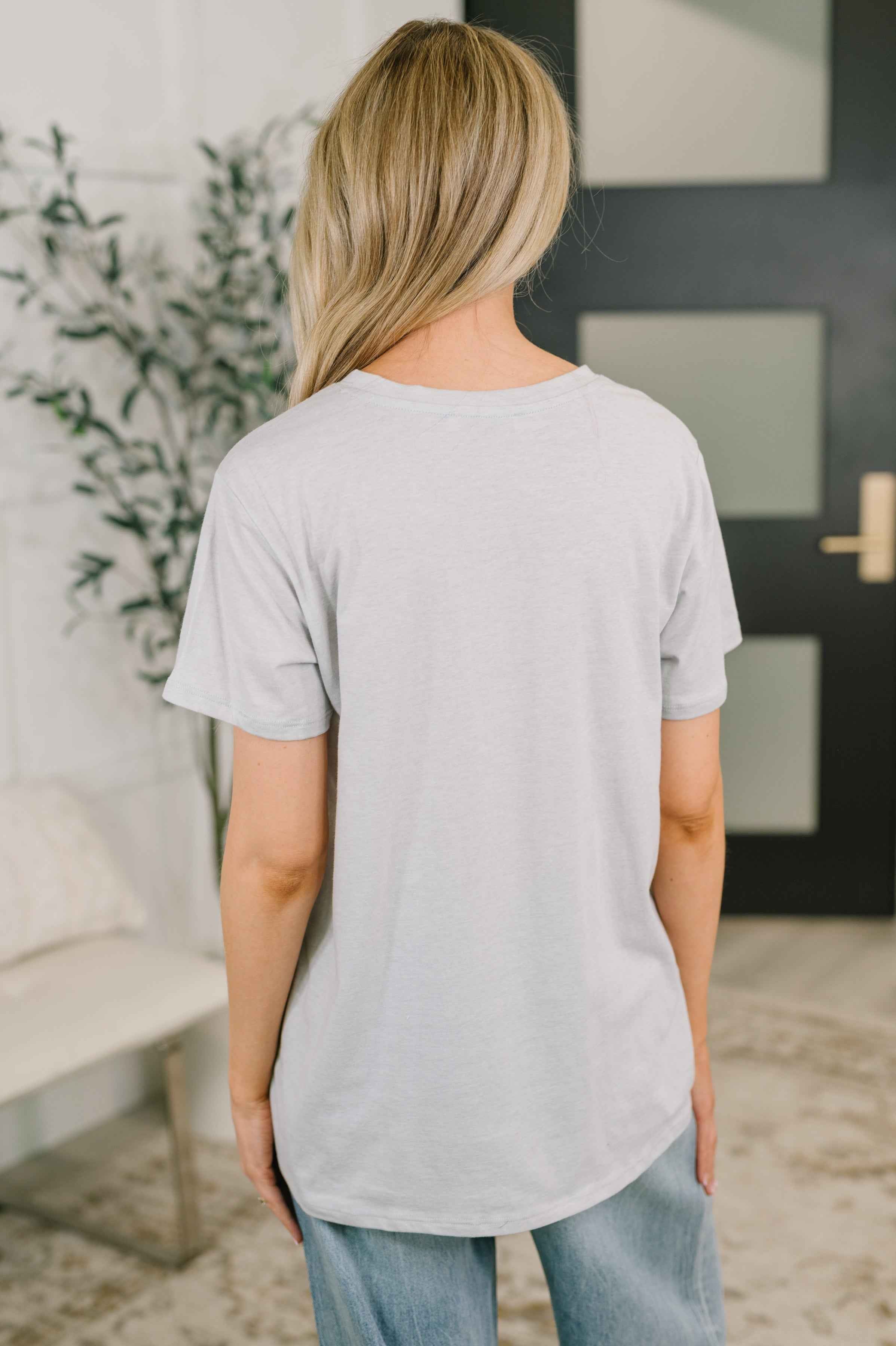Rest Assured Basic Relaxed Tee in Heather Grey