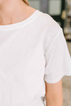 Rest Assured Basic Relaxed Tee in White