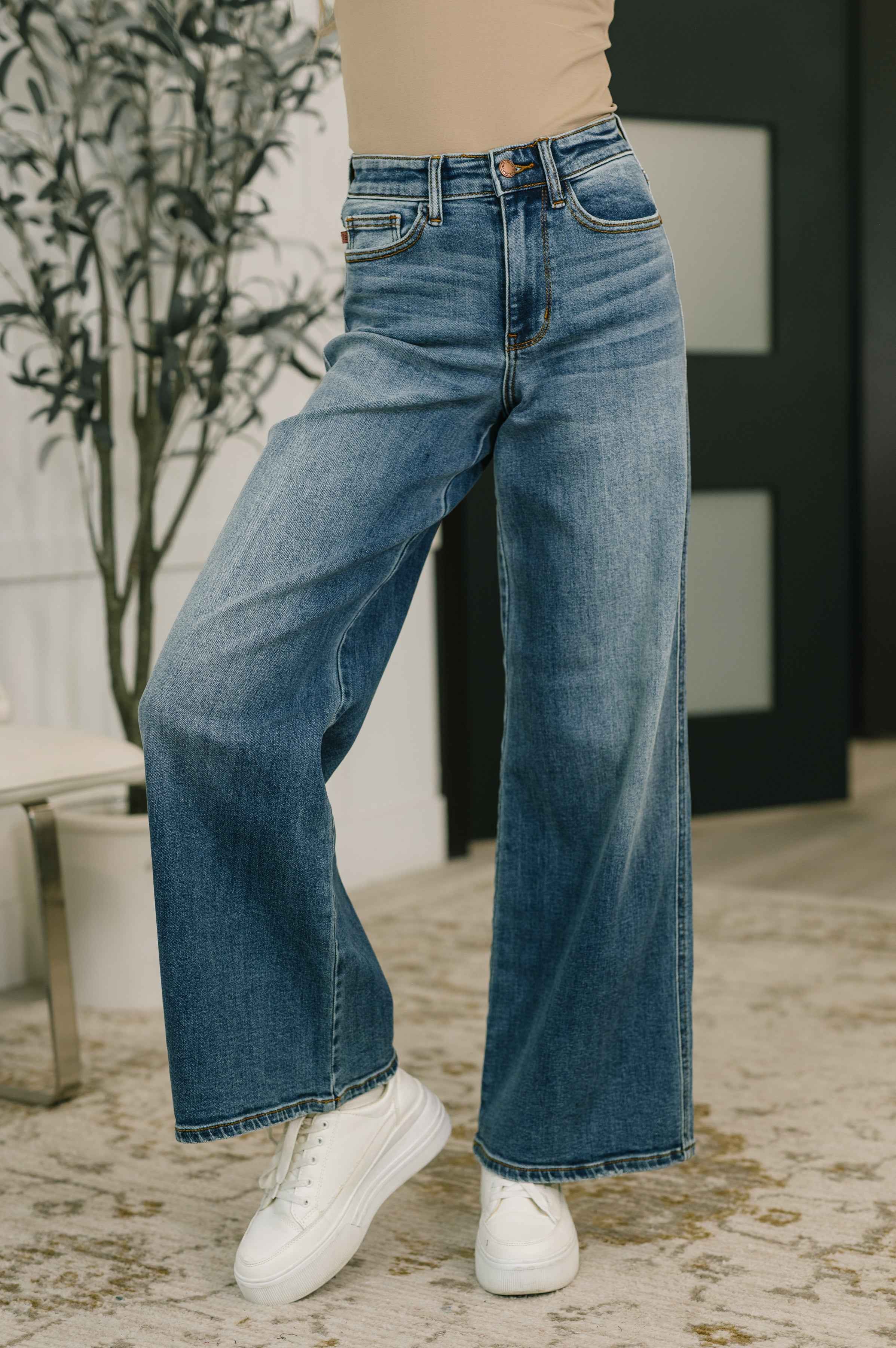 Shayla High Waist Retro Wide