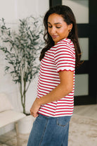 Something New Scalloped Hem Top