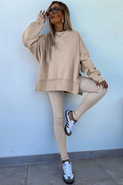 Ribbed Lounge Set – Cozy Sweatshirt & Leggings Lounge Sets a722215fbb8054e0