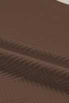 Navy Blue Textured Loose Slouchy Long Sleeve Top and Pants Set Two Piece Pants Sets cb702c137971a5d4